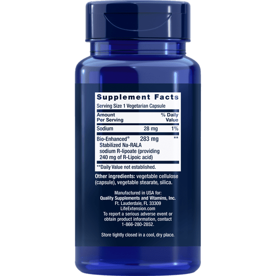 Life Extension Super R-Lipoic Acid 240mg 60Vcaps