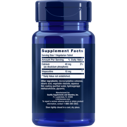Life Extension Vinpocetine 10mg 100 Vegetarian Caps