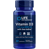 Life Extension Vitamin D3 with Sea-Iodine 125mcg (5000 IU) 60Caps
