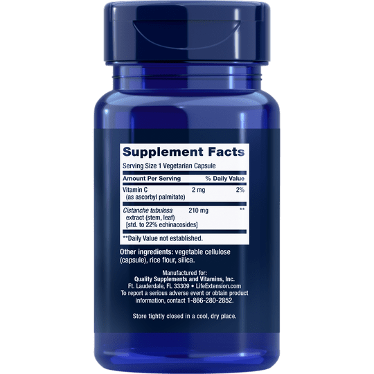Life Extension Standardized Cistanche 30Vcaps