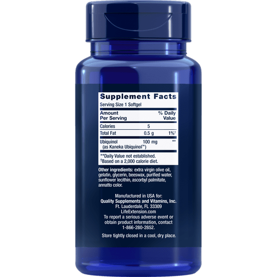 Life Extension Super Ubiquinol CoQ10 100mg (60 Softgels)