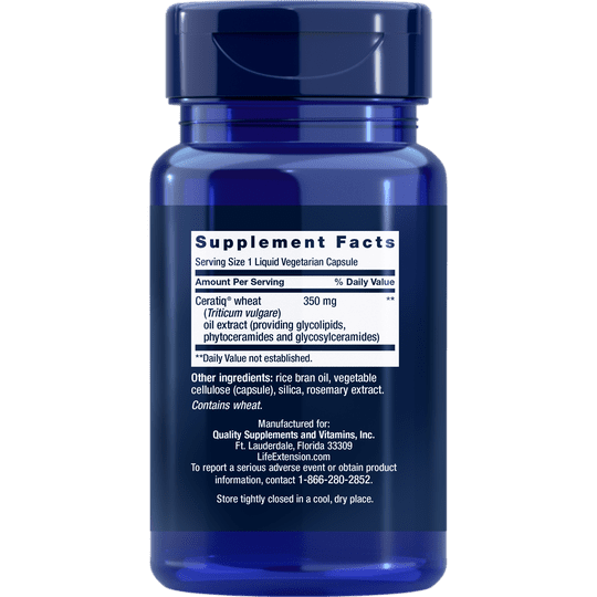 Life Extension Skin Restoring Ceramides 30Liquid Vcaps