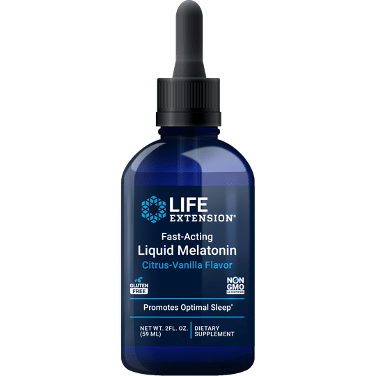 Life Extension Fast-Acting Liquid Melatonin (2 Floz) Citrus Vanilla