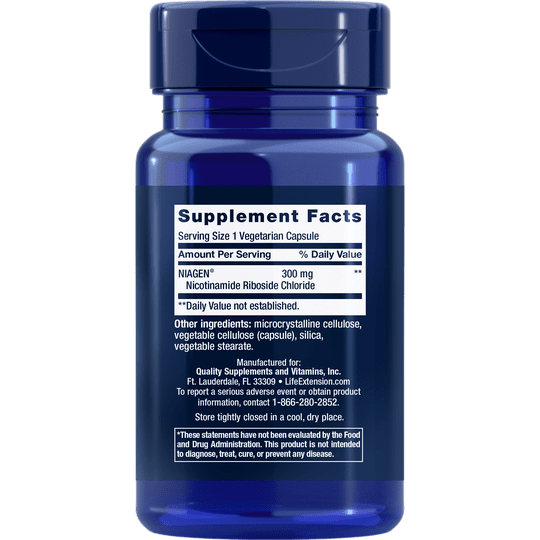 Life Extension NAD+ Cell Regenerator 300mg 30Vegetarian Caps