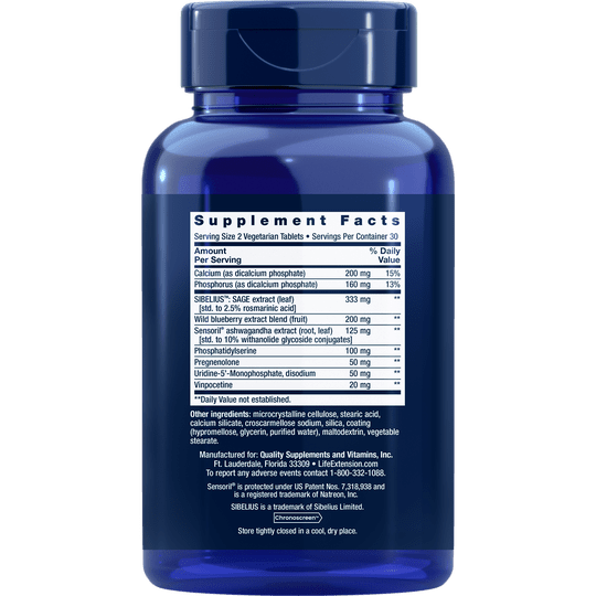 Life Extension Cognitex Elite pregnenolone (60 Vtabs)