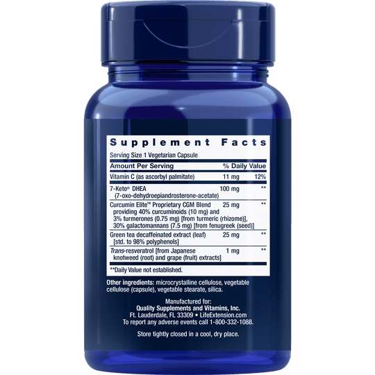 Life Extension 7-Keto DHEA Metabolite 100mg (60 Vcaps)