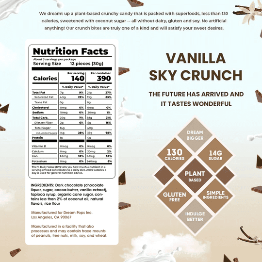 Dream Pops Candy Crunch - 100% Plant-Based