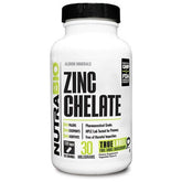 NutraBio Zinc Chelate (120 Caps)