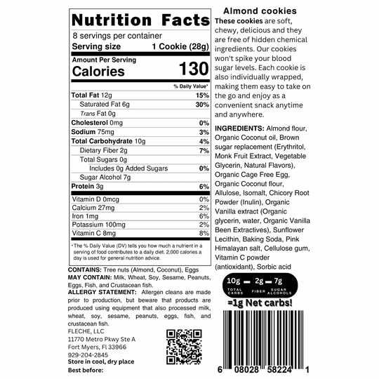 Flèche Healthy Treats Sugar-Free Cookies