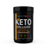 Superior Source Keto Collagen Powder with MCTs, Chocolate, 14 oz