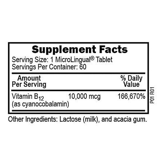 Superior Source No Shot B12 10000 MCG MicroLingual® Instant Dissolve Tablets