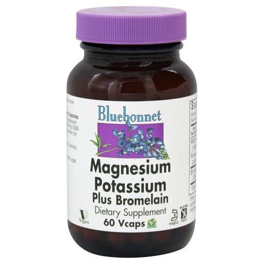 Bluebonnet Magnesium Potassium & Bromelain