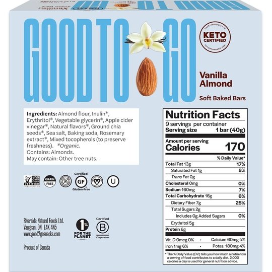 Good To Go Keto Soft Baked Bar