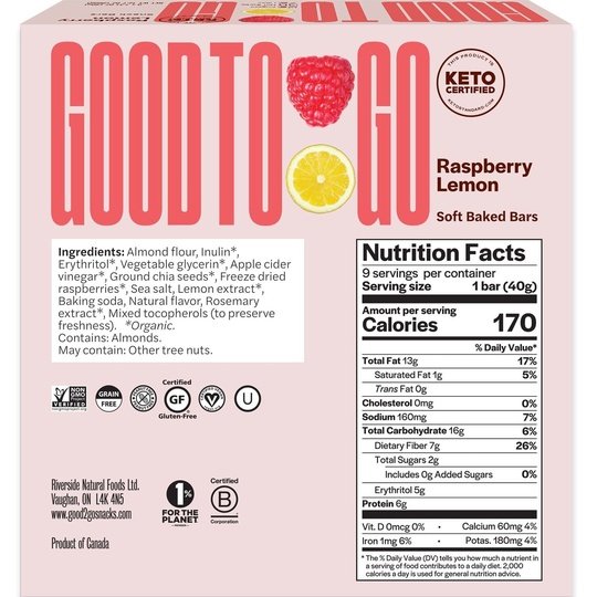 Good To Go Keto Soft Baked Bar
