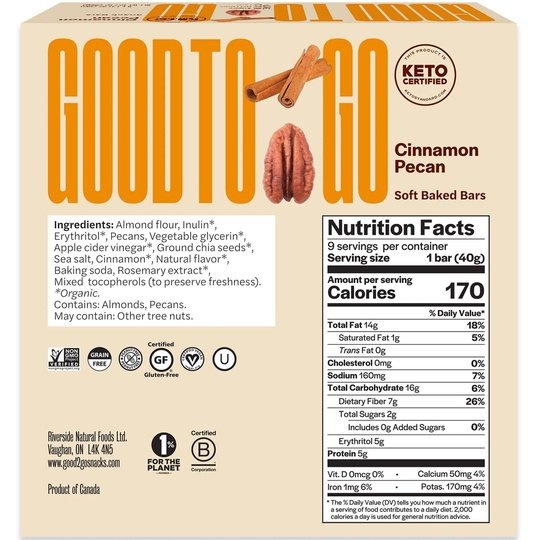 Good To Go Keto Soft Baked Bar