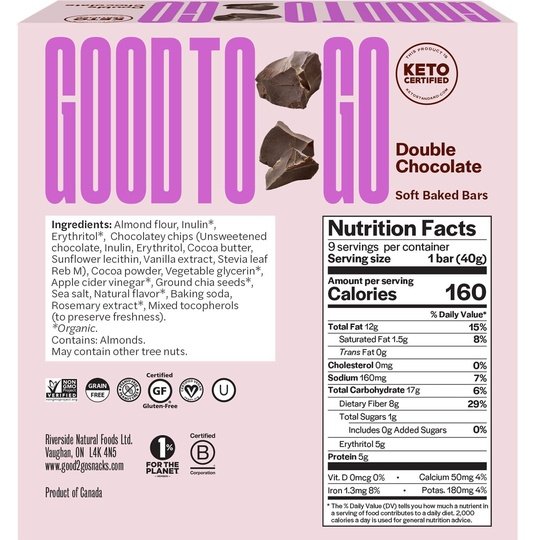 Good To Go Keto Soft Baked Bar