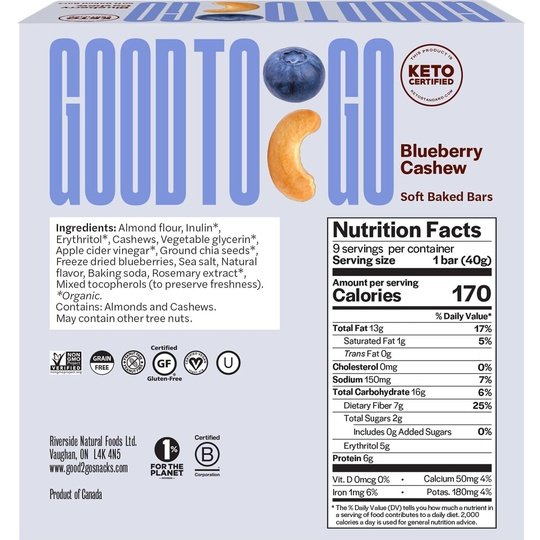Good To Go Keto Soft Baked Bar