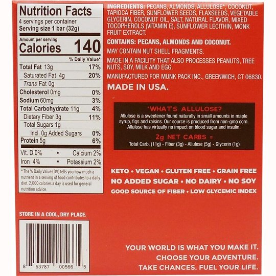 Munk Pack Keto Granola Bar