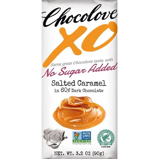 Chocolove XO No Sugar Added 60% Dark Chocolate Bars