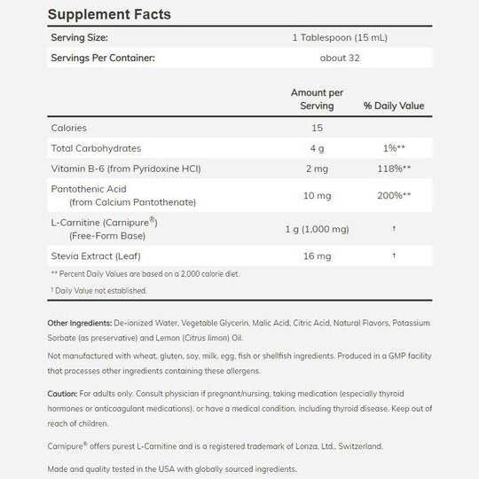 NOW Liquid L-Carnitine