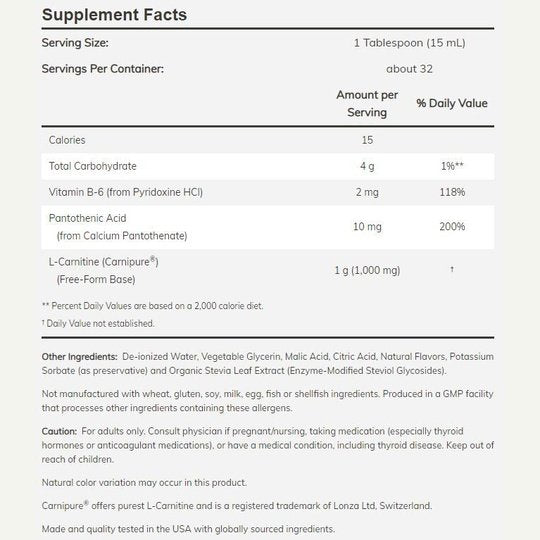 NOW Liquid L-Carnitine