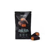 Artisan Crafted Dark Chocolate Peanut Butter Caramel Crunch by Krack'd Snacks - 75% Ecuadorian Cacao