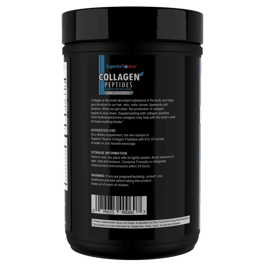 Superior Source Collagen Peptides Powder, Unflavored, 12.7 oz
