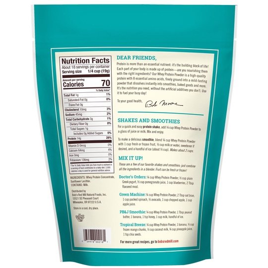 Bob's Red Mill Whey Protein Powder 12 oz