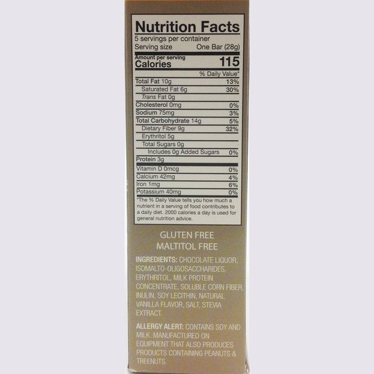 Healthsmart ChocoRite Solid Chocolate Bars