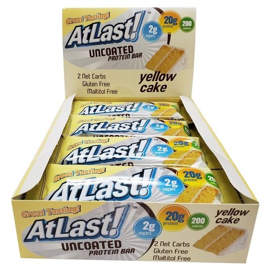Healthsmart At Last! Uncoated Protein Bars