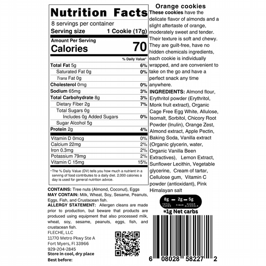 Flèche Healthy Treats Sugar-Free Cookies