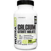 NutraBio Calcium Citrate Malate (270 Caps)