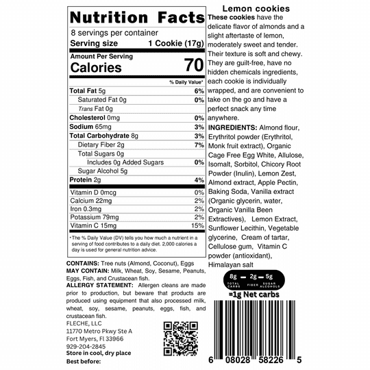 Flèche Healthy Treats Sugar-Free Cookies