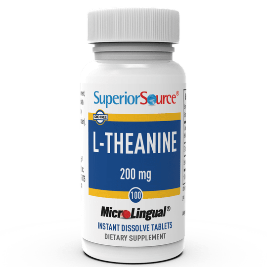 Superior Source L-Theanine 200 mg MicroLingual® Instant Dissolve Tablets