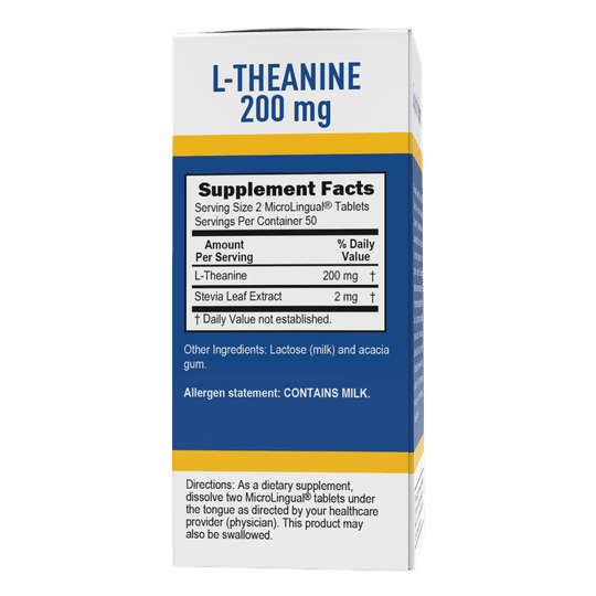 Superior Source L-Theanine 200 mg MicroLingual® Instant Dissolve Tablets