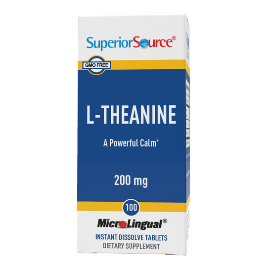 Superior Source L-Theanine 200 mg MicroLingual® Instant Dissolve Tablets