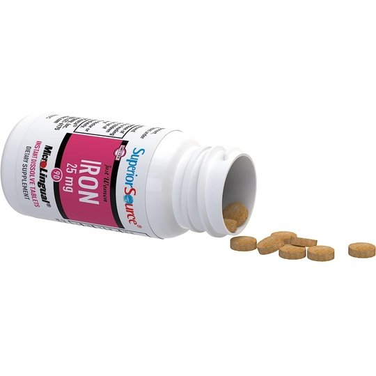Superior Source Just Women Iron 25mg MicroLingual® Instant Dissolve Tablets