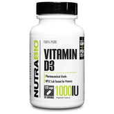 NutraBio Vitamin D3 (120 Caps)