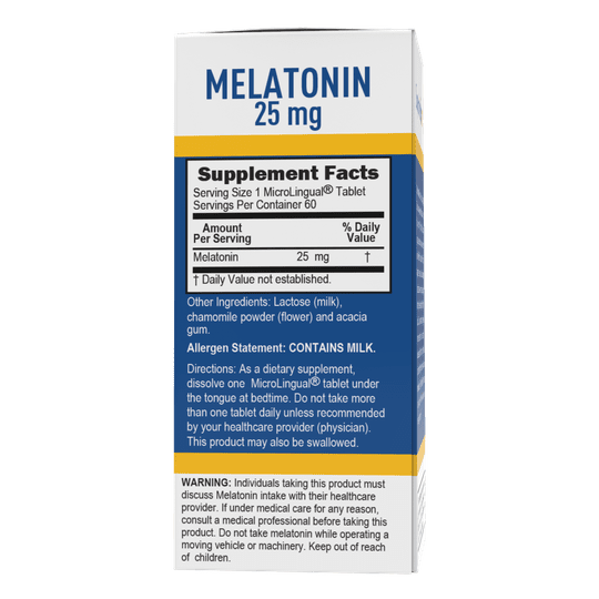 Superior Source Extra Strength Melatonin 25mg MicroLingual® Instant Dissolve Tablets