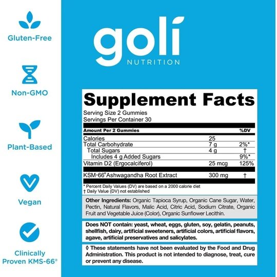 Goli Nutrition Ashwagandha Gummies