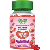 Extra Strength Sugar-Free Biotin Jellybean Gummy Vitamins by Human Beanz