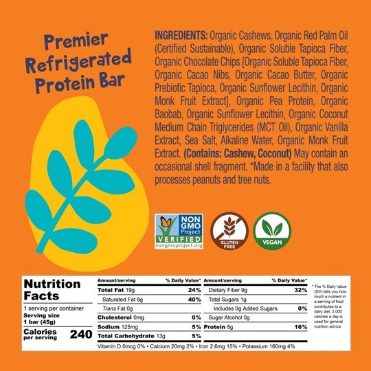 Bhu Foods Premier Refrigerated Protein Bar