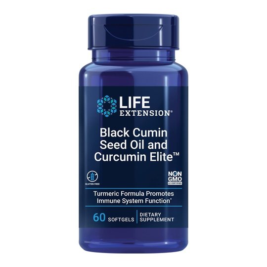 Life Extension Black Cumin Seed Oil and Curcumin Elite 60softgels
