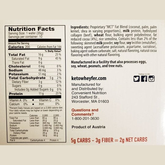 Convenient Nutrition Keto Wheyfer Bar