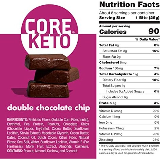 CORE Foods Keto Brownie Bites