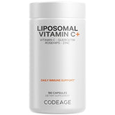 Liposomal Vitamin C 1500mg Supplement with Zinc Elderberry & Quercetin by Codeage
