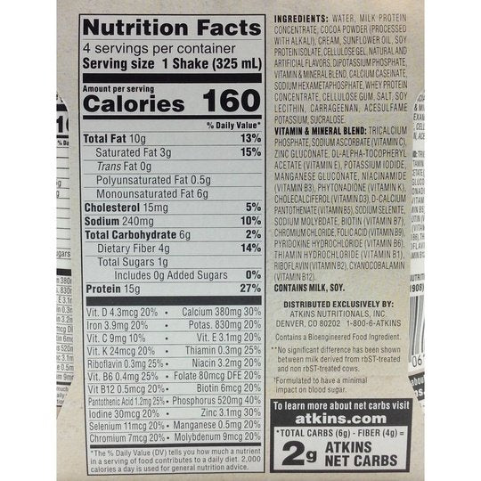Atkins Nutritionals Ready-to-Drink Shakes