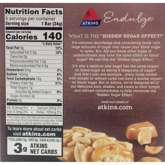 Atkins Nutritionals Endulge Candy Bars