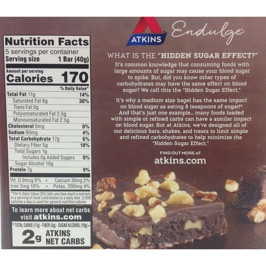 Atkins Nutritionals Endulge Candy Bars