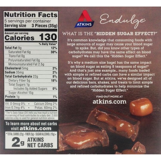 Atkins Nutritionals Endulge Squares 6.1 oz.